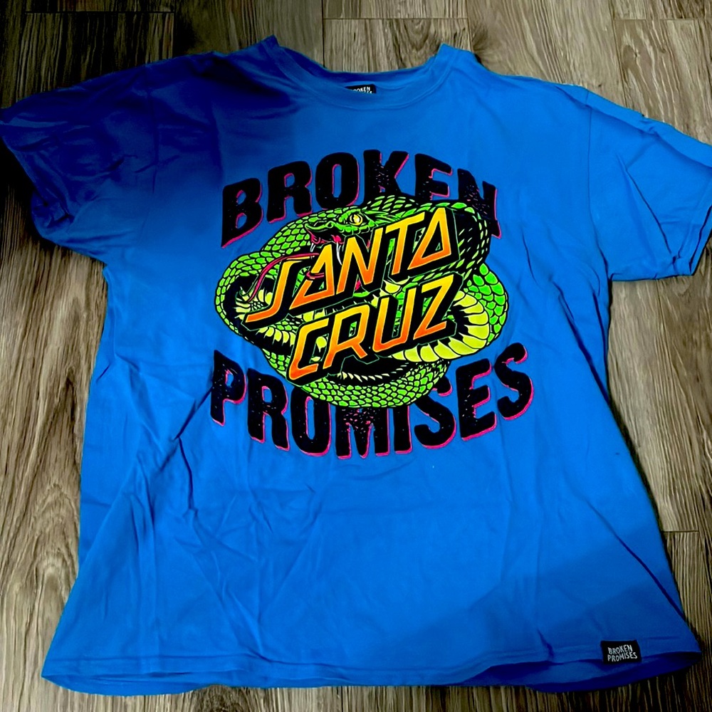 Santa cruz broken promises shirt.